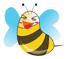 Fun and Personality Honeybee sticker #11153901
