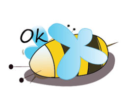 Fun and Personality Honeybee sticker #11153904