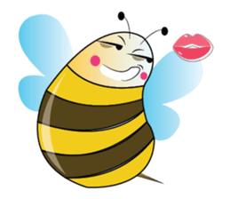 Fun and Personality Honeybee sticker #11153907