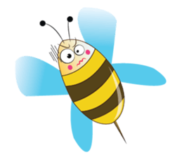 Fun and Personality Honeybee sticker #11153908