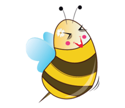 Fun and Personality Honeybee sticker #11153912