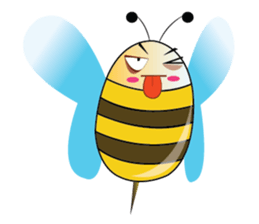 Fun and Personality Honeybee sticker #11153913
