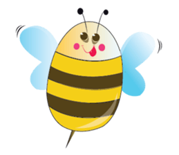 Fun and Personality Honeybee sticker #11153914