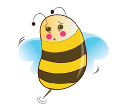 Fun and Personality Honeybee sticker #11153916