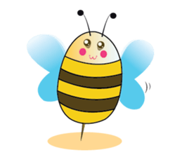Fun and Personality Honeybee sticker #11153918