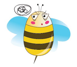 Fun and Personality Honeybee sticker #11153919