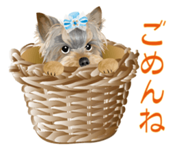 I love! Yorkshire terrier Vol.2 sticker #11153960