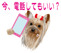 I love! Yorkshire terrier Vol.2 sticker #11153975