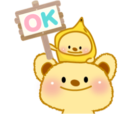 Banana bear place6 sticker #11154401