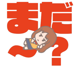 Big letter for high schoole girls sticker #11154994