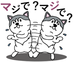 Lukewarm! Husky dog 3 sticker #11155097