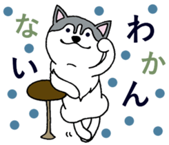 Lukewarm! Husky dog 3 sticker #11155117