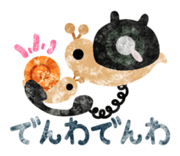 Snail of various shells sticker #11155681