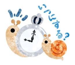 Snail of various shells sticker #11155682