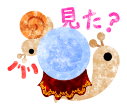 Snail of various shells sticker #11155685