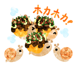 Snail of various shells sticker #11155695