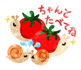 Snail of various shells sticker #11155697