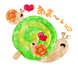 Snail of various shells sticker #11155699