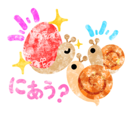 Snail of various shells sticker #11155709