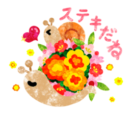 Snail of various shells sticker #11155710