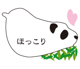 Balloon black-and-white panda sticker #11155967