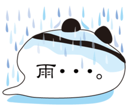 Balloon black-and-white panda sticker #11155970