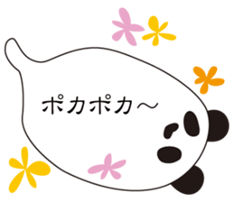 Balloon black-and-white panda sticker #11155972