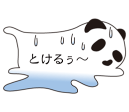 Balloon black-and-white panda sticker #11155973