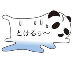 Balloon black-and-white panda sticker #11155973