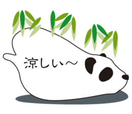 Balloon black-and-white panda sticker #11155974