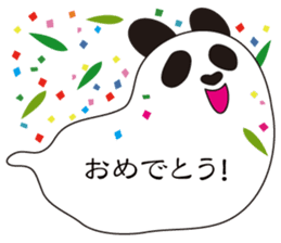 Balloon black-and-white panda sticker #11155978