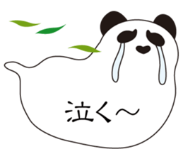 Balloon black-and-white panda sticker #11155983