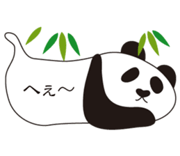 Balloon black-and-white panda sticker #11155989