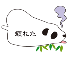 Balloon black-and-white panda sticker #11155993