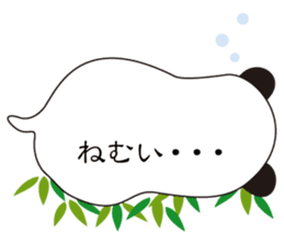 Balloon black-and-white panda sticker #11155995