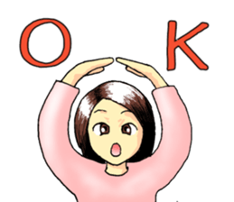 No make up girl sticker #11156245