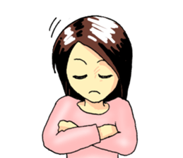 No make up girl sticker #11156258