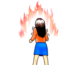 No make up girl sticker #11156263