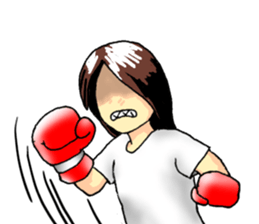 No make up girl sticker #11156264