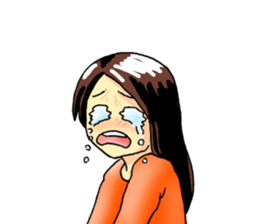 No make up girl sticker #11156265