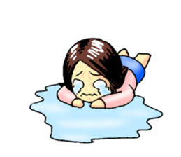 No make up girl sticker #11156266