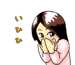 No make up girl sticker #11156270