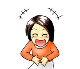 No make up girl sticker #11156273