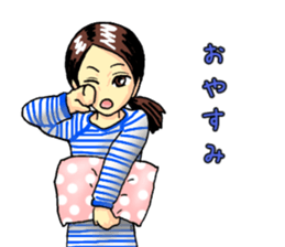 No make up girl sticker #11156277