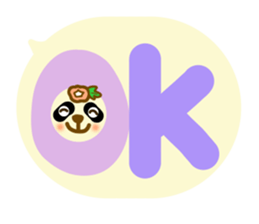 Morning glory flowers panda sticker #11156484