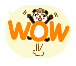 Morning glory flowers panda sticker #11156505