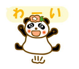 Morning glory flowers panda sticker #11156510