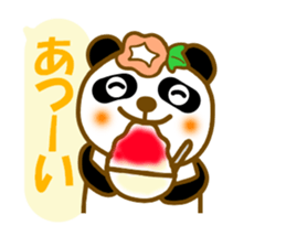 Morning glory flowers panda sticker #11156514