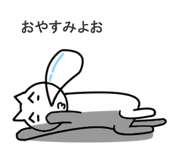 Silver cat1 sticker #11156973