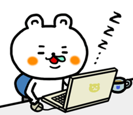 shiroi kumakuma sticker #11157170